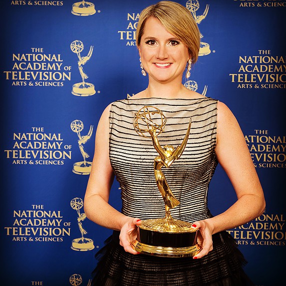 Amy Williams winner of 'A Crime To Remember' for OUTSTANDING LIGHTING DIRECTION & SCENIC DESIGN, on Investigation Discovery, at The 35th Annual News and Documentary Emmys Awards; 9/30/2014