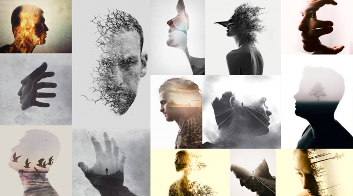 Double Exposure Portraits by Brandon Kidwell